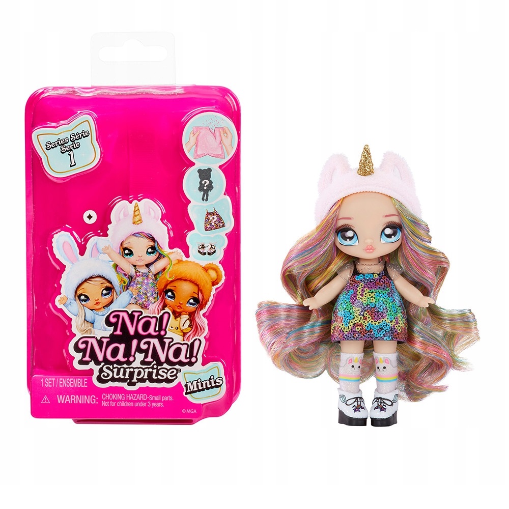 mga lalka Na Na Na Surprise Minis mini laleczka, laleczka niespodzianka na na na, pomysł na prezent dla 6 latki, zabawki Nino Bochnia