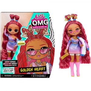 mga lalka lol surprise omg golden heart, zabawki Nino Bochnia, pomysł na prezent dla 6 latki, lalka omg golden heart