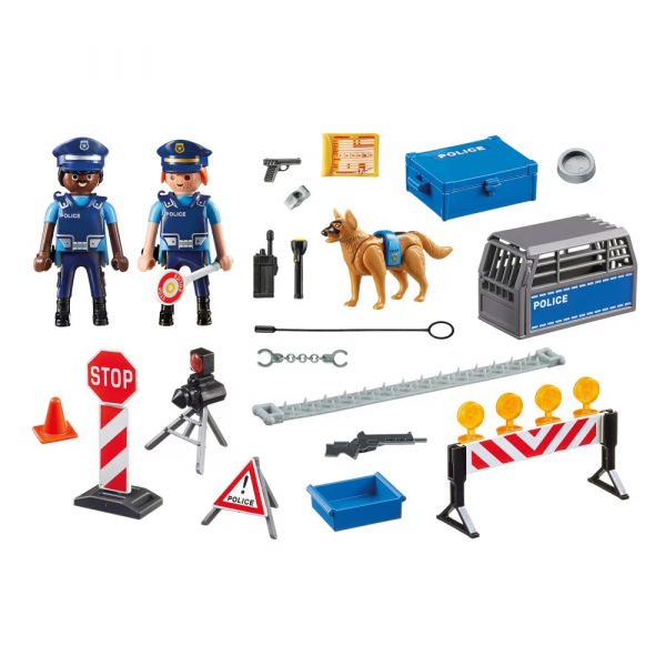 playmobil city action 6924 blokada policyjna, zabawki nino Bochnia, pomysł na prezent dla 5 latka. policja playmobil, policjanci
