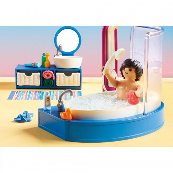 playmobil dollhouse 70211 łazienka z wanną, zabawki Nino Bochnia, pomysł na prezent dla 5 latki, uzupełnienie domku playmobil