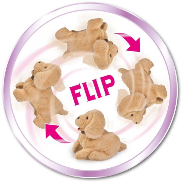 Simba chi chi love interaktywny piesek salto puppy, zabawki Nino Bochnia, pomysł na prezent dla 5 latki, interaktywny piesek, piesek robiący salto, pluszak piesek interaktywny