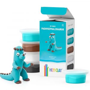 hey clay masa plastyczna dinozaur pachycefalozaur ciastolina, zabawki Nino Bochnia, piankolina hey clay
