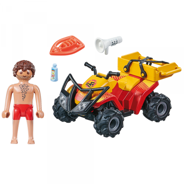 playmobil city action 71040 quad ratownika, zabawki Nino Bochnia, pomysł na prezent dla 5 latka, quad z figurką, ratownik