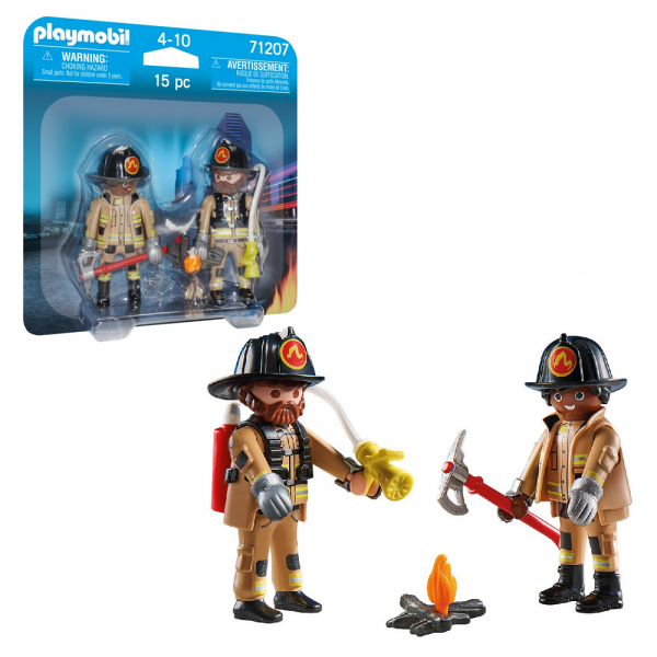 playmobil duo pack 71207 strażacy, zabawki nino Bochnia, uzupełnienie zestawów ze strazą pożarną, figurki strażaków