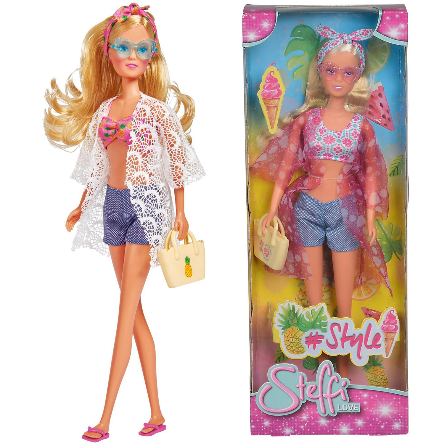 simba steffi love Lalka steffi hawajski styl, zabawki nino Bochnia, fajna lalka barbie w letnim stroju, lalka jak barbie, lalka z okularami przeciwsłonecznymi