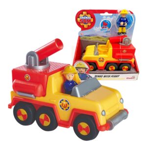 Simba Strażak Sam Pojazd Venus Mini wóz strażacki z penny, zabawki Nino Bochnia, pomysł na prezent dla 4 latka, mały samochodzik do rączki ze strażaka sama