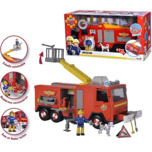 Simba strażak sam jupiter z 13 sezonu serialu, zabawki Nino Bochnia, pomysł na prezent dla 4 latka, wóz strażacki, straż pożarna strażak sam