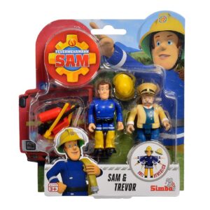 Simba strażak sam zestaw 2 figurek z akcesoriami strażak sam trevor, zabawki Nino Bochnia, pomysł na prezent dla fana strażaka sama, strażak sam figurki