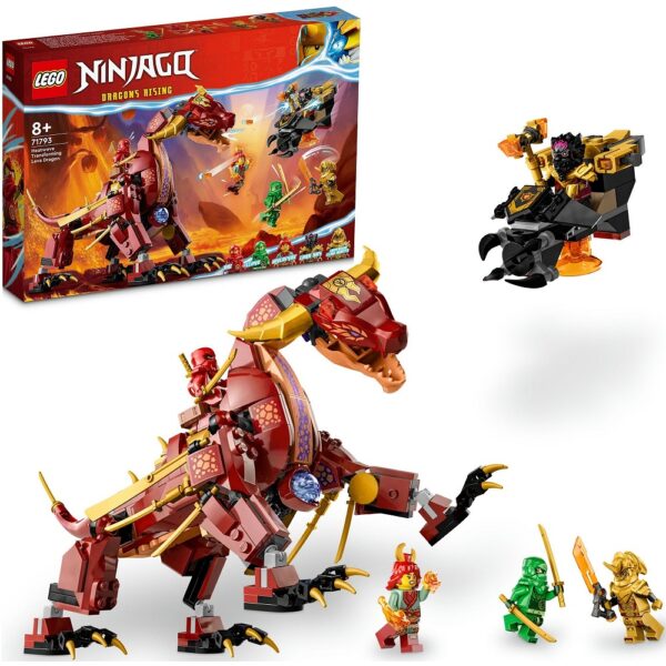Klocki Lego Ninjago 71793 Lawowy smok zmieniający się w fale ognia, zabawki Nino Bochnia, pomysł na prezent dla 8 latka, lego ninjago, nowości lego ninjago czerwiec 2023