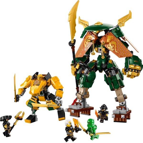 Klocki Lego ninjago 71794 Drużyna mechów ninja Lloyda i Arina, zabawki Nino Bochnia, pomysł na prezent dla 9 latka, klocki lego ninjago, lego 71794, nowości lego czerwiec 2023