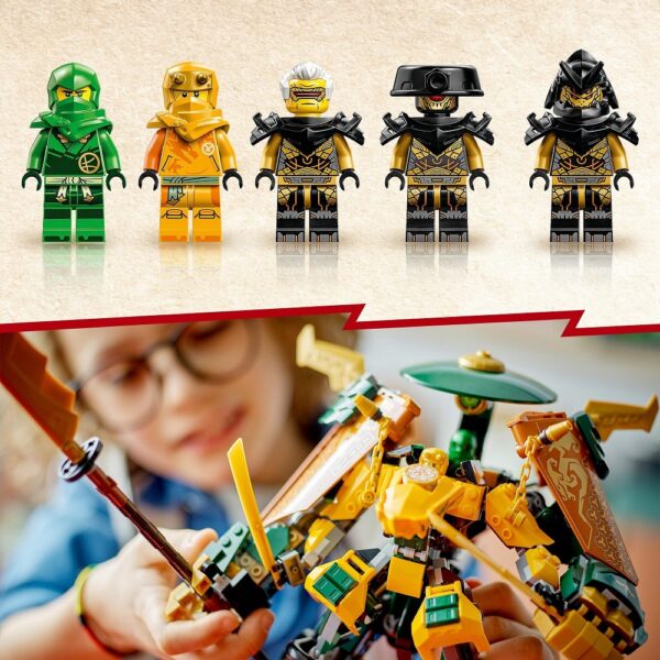 Klocki Lego ninjago 71794 Drużyna mechów ninja Lloyda i Arina, zabawki Nino Bochnia, pomysł na prezent dla 9 latka, klocki lego ninjago, lego 71794, nowości lego czerwiec 2023