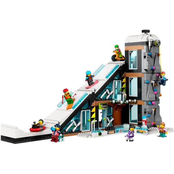 Klocki lego City 60366 Centrum narciarskie i wspinaczkowe, zabawki Nino Bochnia, pomysł na prezent dla 7 latka, nowości lego city czerwiec 2023