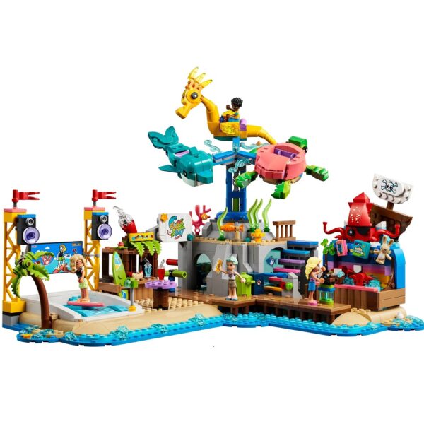 Klocki lego Friends 41737 Plażowy park rozrywki, zabawki Nino Bochnia, pomysł na prezent dla 8 latki na urodziny, nowości lego friends czerwiec 2023, lego friends 41737