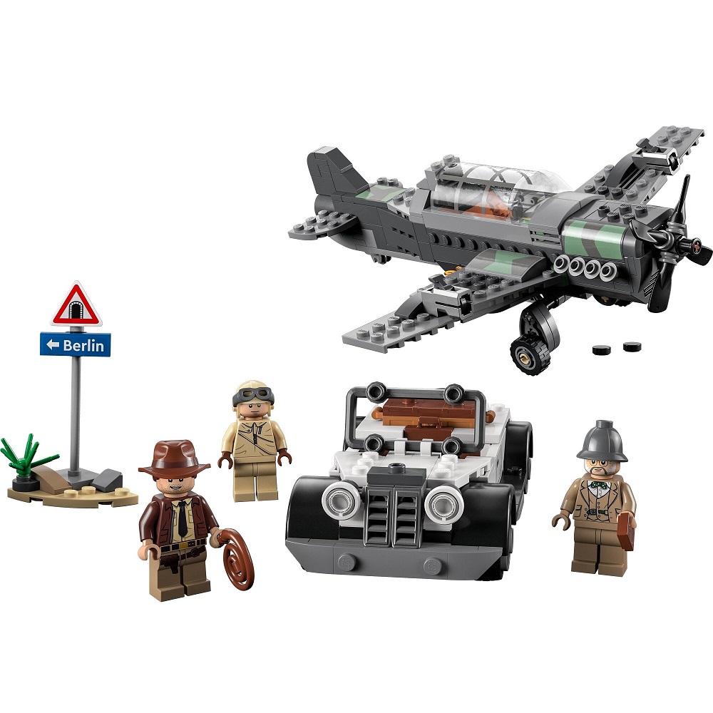 Klocki lego Indiana Jones 77012 Pościg myśliwcem, zabawki Nino Bochnia, pomysł na prezent dla 8 latka, nowości lego czerwiec 2023, lego indiana jones
