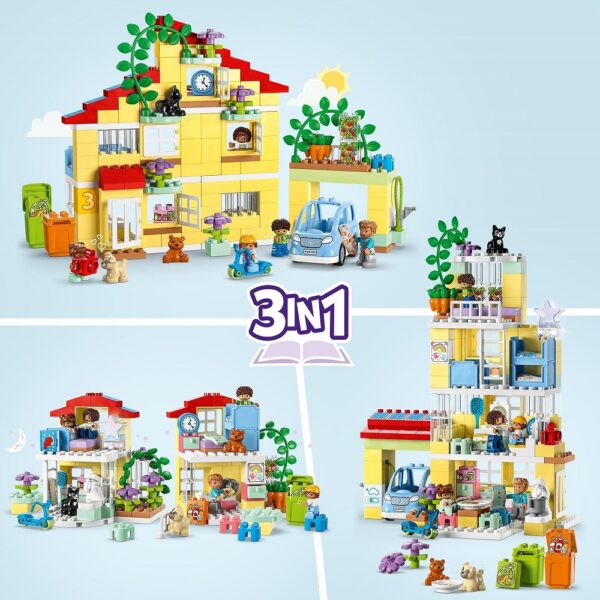 Klocki lego duplo 10994 dom rodzinny 3 w 1, zabawki Nino Bochnia, pomysł na prezent pod choinkę dla 3 latka, nowości lego duplo czerwiec 2023