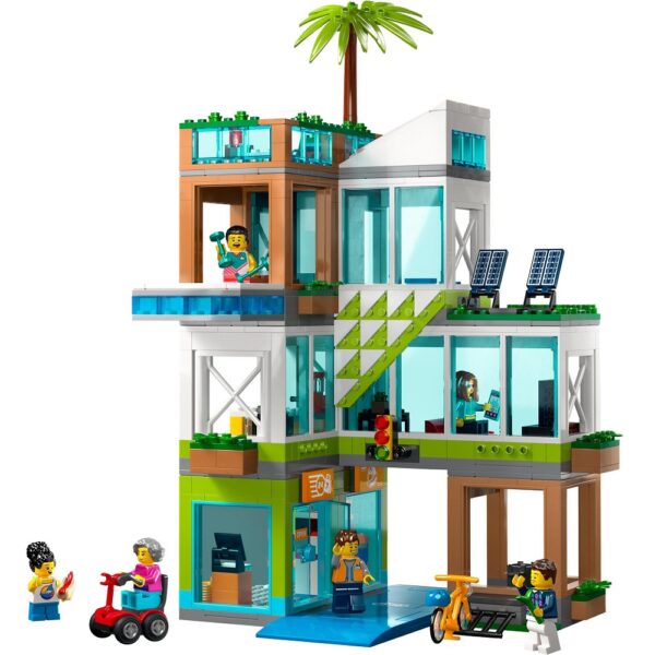 klocki lego City 60365 Apartamentowiec, zabawki Nino Bochnia, pomysł na prezent dla 6 latka, nowości lego city czerwiec 2023