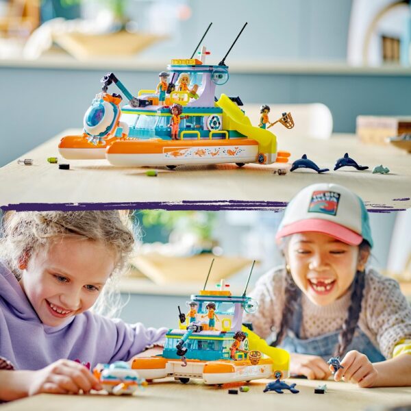 klocki lego Friends 41734 Morska łódź ratunkowa, zabawki nino Bochnia, pomysł na prezent dla 7 latki, nowości lego friends czerwiec 2023