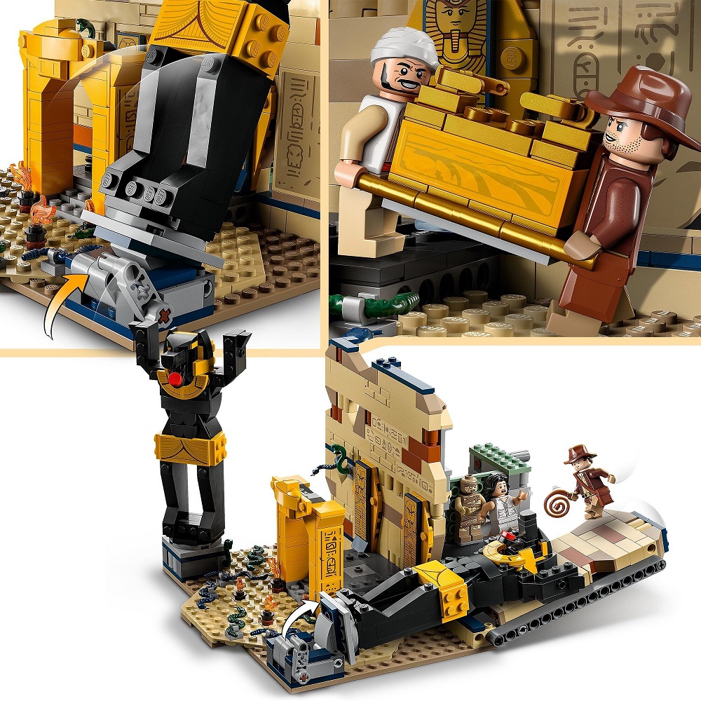 klocki lego Indiana Jones 77013 Ucieczka z zaginionego grobowca, zabawki Nino Bochnia, pomysł na prezent dla 8 latka, lego Indiana Jones, lego 77013