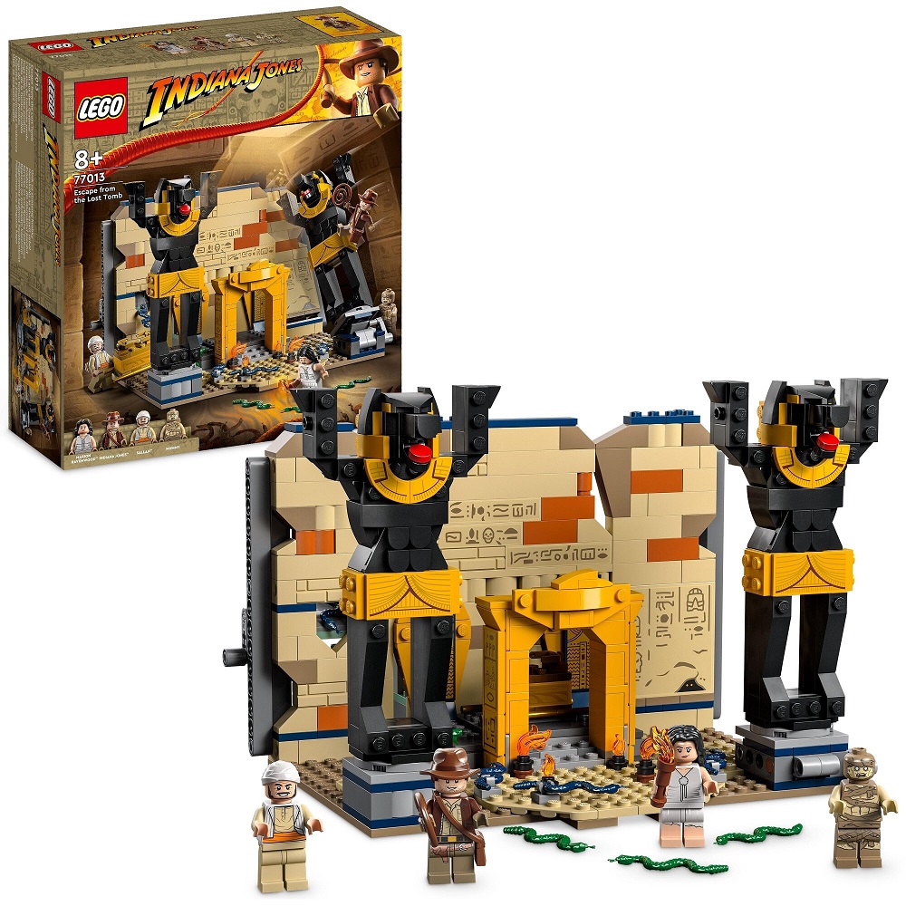 klocki lego Indiana Jones 77013 Ucieczka z zaginionego grobowca, zabawki Nino Bochnia, pomysł na prezent dla 8 latka, lego Indiana Jones, lego 77013