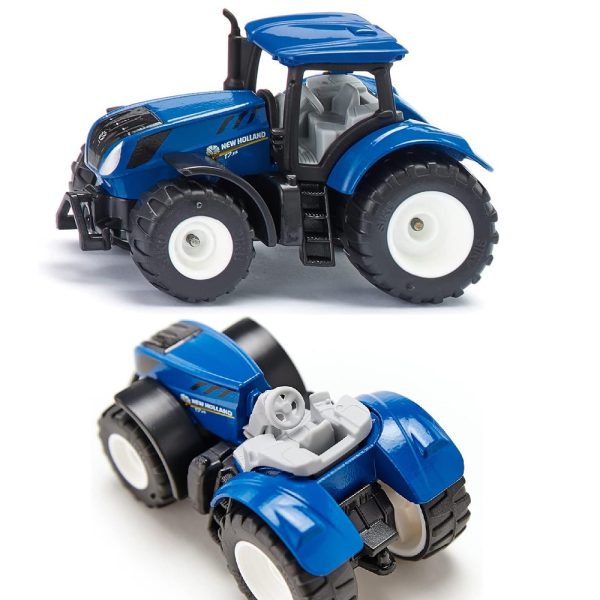 siku 1091 traktor new holland t7.315, zabawki Nino Bochnia, pomysł na prezent dla 4 latka, traktorek metalowy do ręki