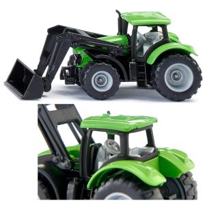 siku 1394 traktor z podnośnikiem deutz fahr, zabawki Nino Bochnia, metalowy traktorek do zabawy, traktor jak resorówka