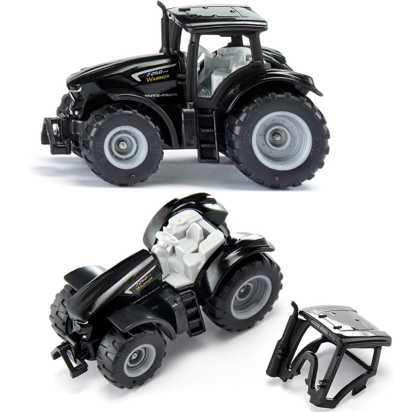 siku 1397 traktor deutz fahr ttv 7250, zabawki Nino Bochnia, pomysł na prezent dla 4 latka, czarny traktor metalowy do ręki
