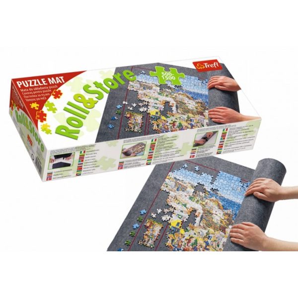 trefl mata do układania puzzli 500-1500 elementów 60985, zabawki Nino Bochnia, mata do puzzli, podkładka pod puzzle