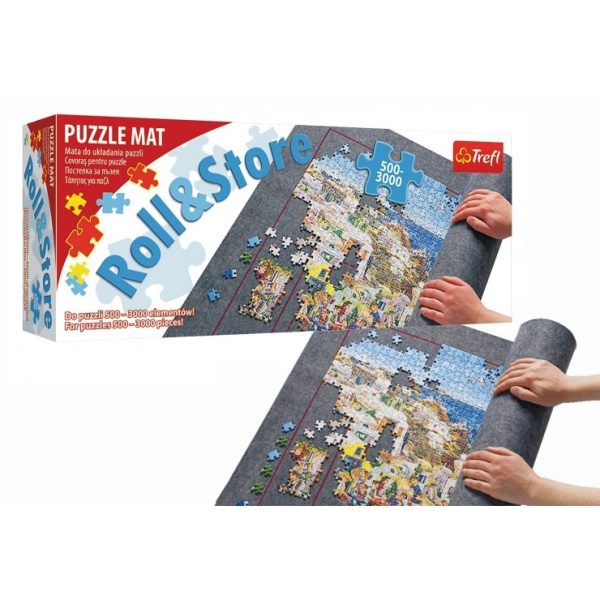 trefl mata do układania puzzli 500-3000 elementów- 60986, mata do puzzli na rzep, podstawka pod puzzle