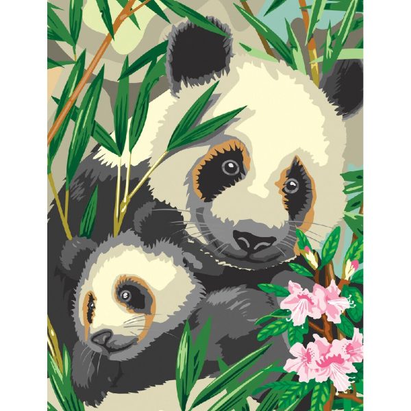 malowanie po numerach pandy, zabawki Nino Bochnia, namaluj swój obraz, obraz do malowania na płótnie