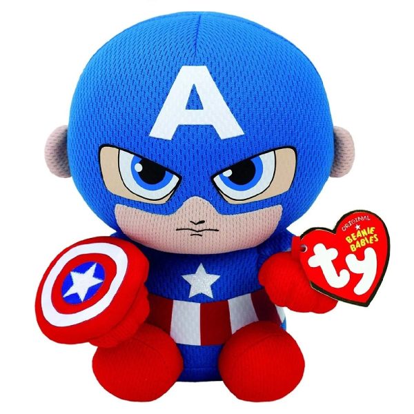 pluszak ty beanie babies marvel kapitan ameryka, zabawki Nino Bochnia, maskotka Kapitan Ameryka