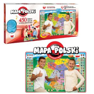 Dumel discovery interaktywna mapa polski dd61171, zabawki Nino Bochnia, pomysł na prezent dla 7 latka, interaktywna edukacyjna mapa dla dzieci, mapa polski do nauki, quizy o Polsce