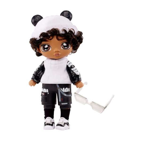 MGA lalka na na na surprise fuzzy lalka z futerkiem panda boy, zabawki Nino Bochnia, pomysł na prezent dla 6 latki, laleczka na na na