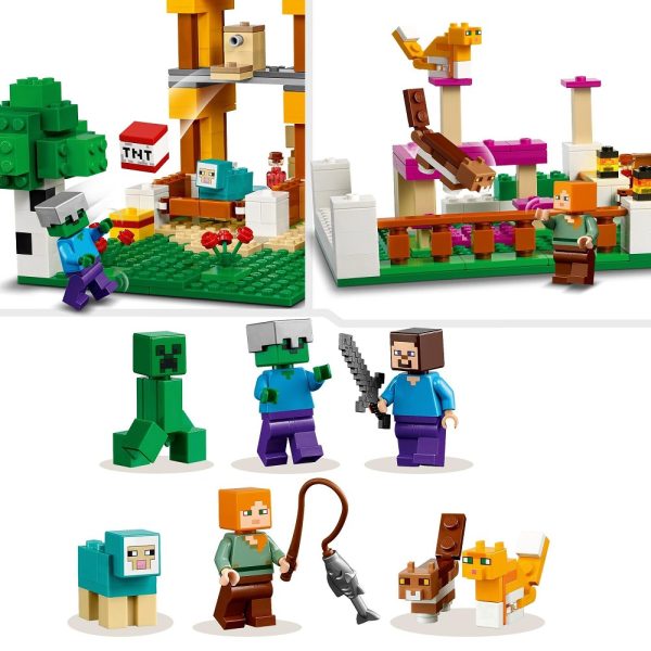 klocki lego Minecraft 21249 Kreatywny warsztat 4.0, zabawki Nino Bochnia, lego minecraft 21249, klocki lego dla 8 latka