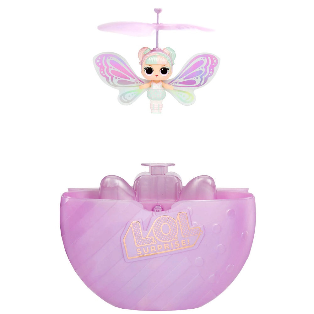 mga lalka lol surprise magic wishies flying latająca wróżka fioletowa, zabawki Nino Bochnia, pomysł na prezent dla 8 letniej dziewczynki, latająca wróżka sterowana ręką, latająca lalka lol