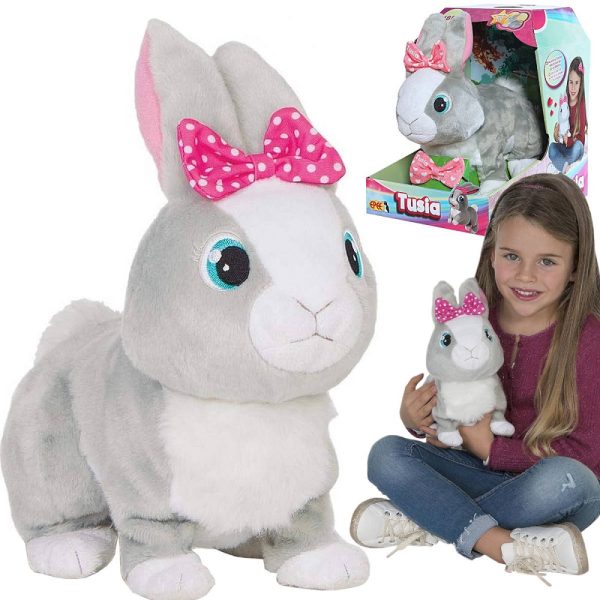 epee interaktywny królik tusia kicający króliczek epo9458, zabawki Nino Bochnia, pomysł na prezent dla 5 latki, interaktywny królik