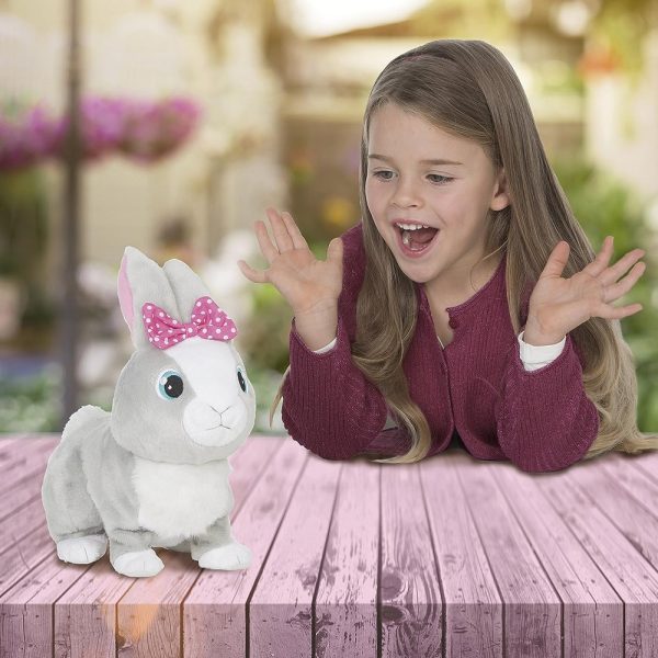 epee interaktywny królik tusia kicający króliczek epo9458, zabawki Nino Bochnia, pomysł na prezent dla 5 latki, interaktywny królik