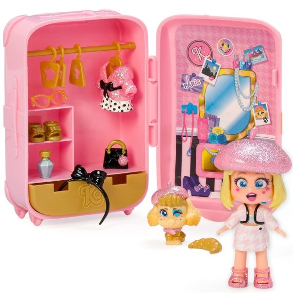 magicbox kookyloos walizka lalka elle, zabawki Nino Bochnia, laleczka zmieniająca buzię, kookyloos lalka Elle z walizką i ubrankami
