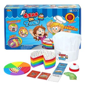 Epee gra logiczna czas na tort EPO9436, zabawki Nino Bochnia, gra zręcznościowa dla 4 latka, gra z tortem, układanie plansz kto szybszy
