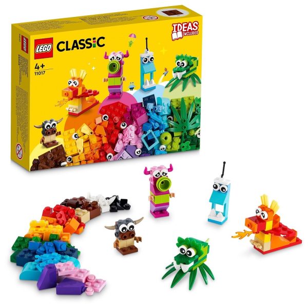 Klocki lego Classic 11017 Kreatywne potwory, zabawki Nino Bochnia, pomysł na prezent dla 6 latka, lego 11017 classic