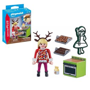 playmobil special plus 70877 piekarnia świąteczna, zabawki Nino Bochnia, pomysł na prezent dla 4 latki, świąteczna figurka playmobil
