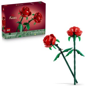 Klocki lego Botanicals 40460 Róże, zabawki Nino Bochnia, pomysł na prezent dla 8 latki, kwiaty z klocków lego róże, nowości lego styczeń 2024