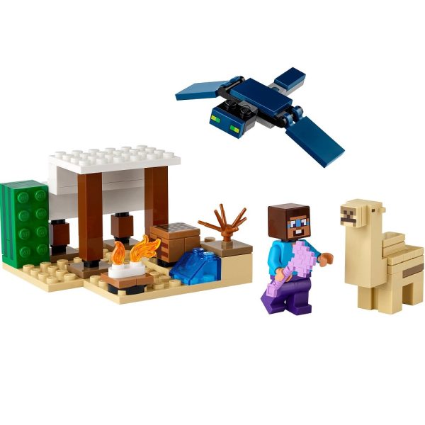 Klocki lego Minecraft 21251 Pustynna wyprawa Steve'a, zabawki Nino Bochnia, nowości lego minecraft styczeń 2024