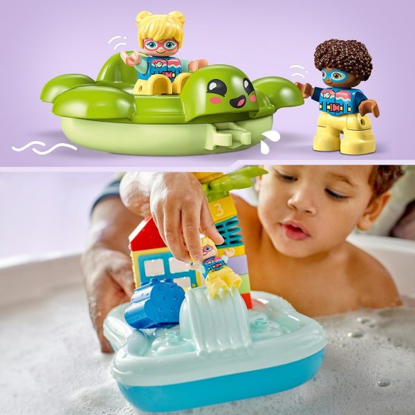 Klocki lego duplo 10989 Park wodny, zabawki Nino Bochnia, Pomysł na prezent dla 2 latka, zabawka do kąpieli z klocków lego, lego duplo 10989