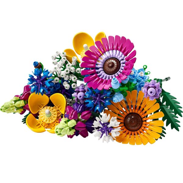 Klocki lego icons 10313 bukiet z polnych kwiatów, zabawki Nino Bochnia, kwiaty z klocków lego, lego icons 10313