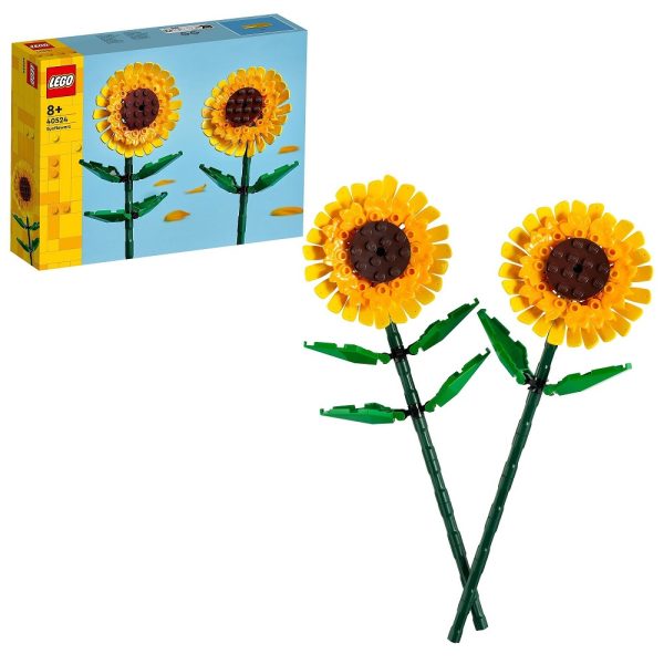Klocki lego icons 40524 Słoneczniki, zabawki Nino Bochnia, pomysł na prezent dla 8 latki, kwiaty z lego słoneczniki, nowości lego styczeń 2024