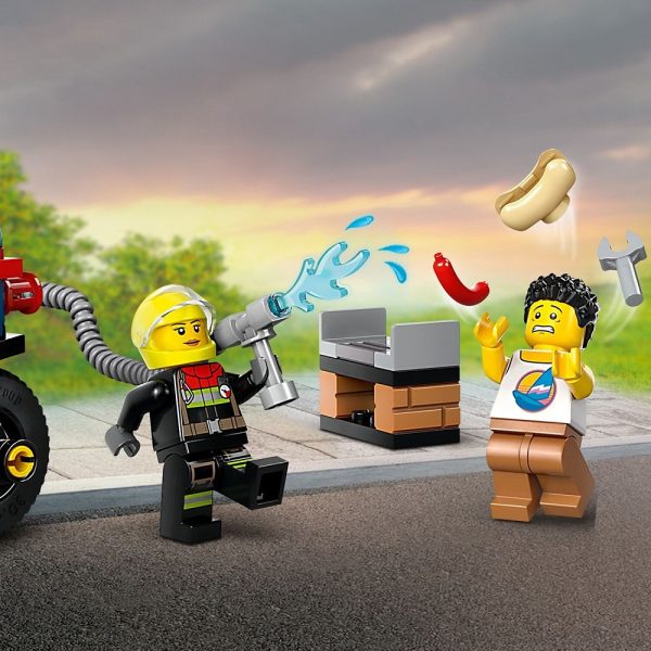 Klocki Lego City 60410 Strażacki motocykl ratunkowy, zabawki Nino Bochnia, pomysł na prezent dla 4 latka, nowości lego city styczeń 2024