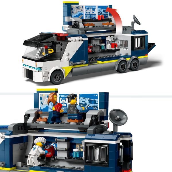 Klocki lego city 60418 Policyjna ciężarówka z laboratorium kryminalnym, zabawki Nino Bochnia, pomysł na prezent za7 latka, lego city kosmos, nowości lego city styczeń 2024