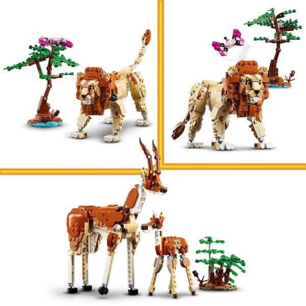 Klocki lego creator 31150 Dzikie zwierzęta z safari, zabawki Nino Bochnia, nowości lego creator styczeń 2024, lego creator 31150