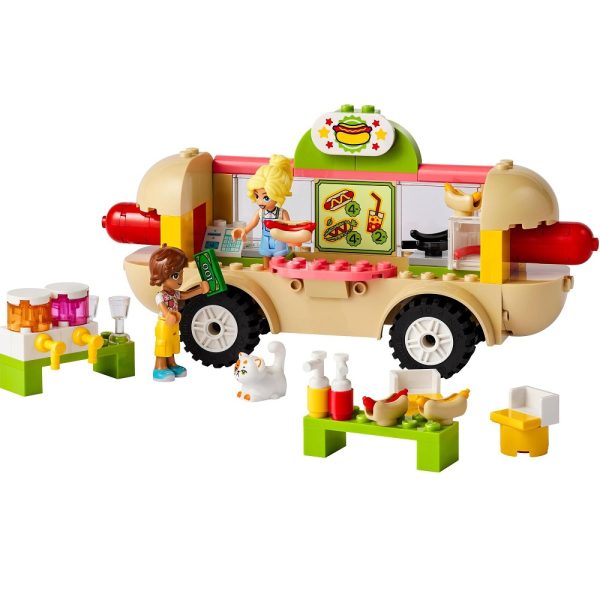 Klocki lego friends 42633 Food truck z hot dogami, zabawki Nino Bochnia, pomysł na prezent dla 4 latki, nowości lego friends styczeń 2024