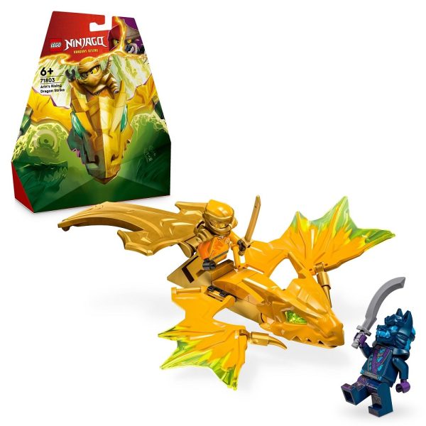 Klocki lego ninjago 71803 Atak powstającego smoka Arina, zabawki Nino Bochnia, pomysł na prezent dla 6 latka, nowości lego ninjago styczeń 2024